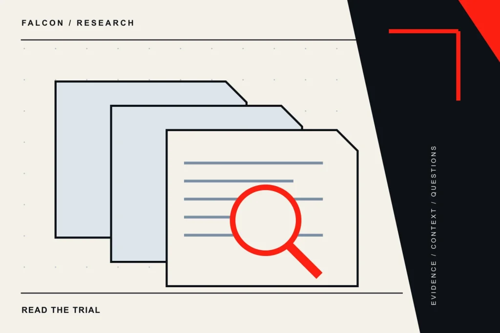 Falcon Peps research graphic: How to read a peptide trial without overreading the result