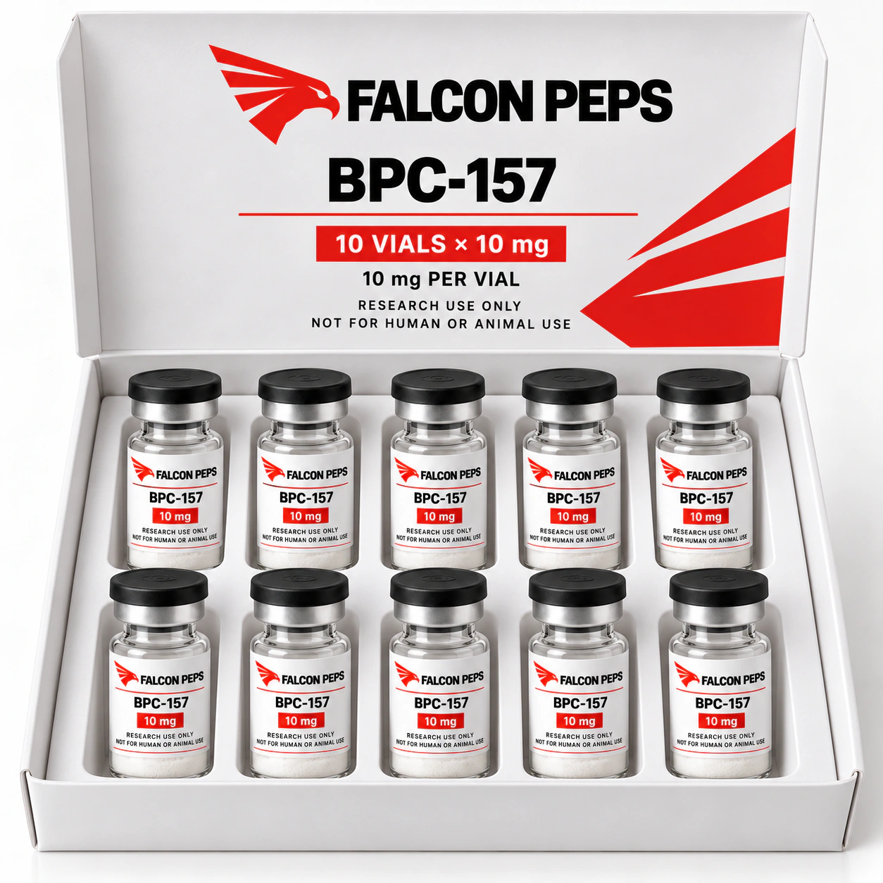 BPC-157 (10 mg), ten-vial box
